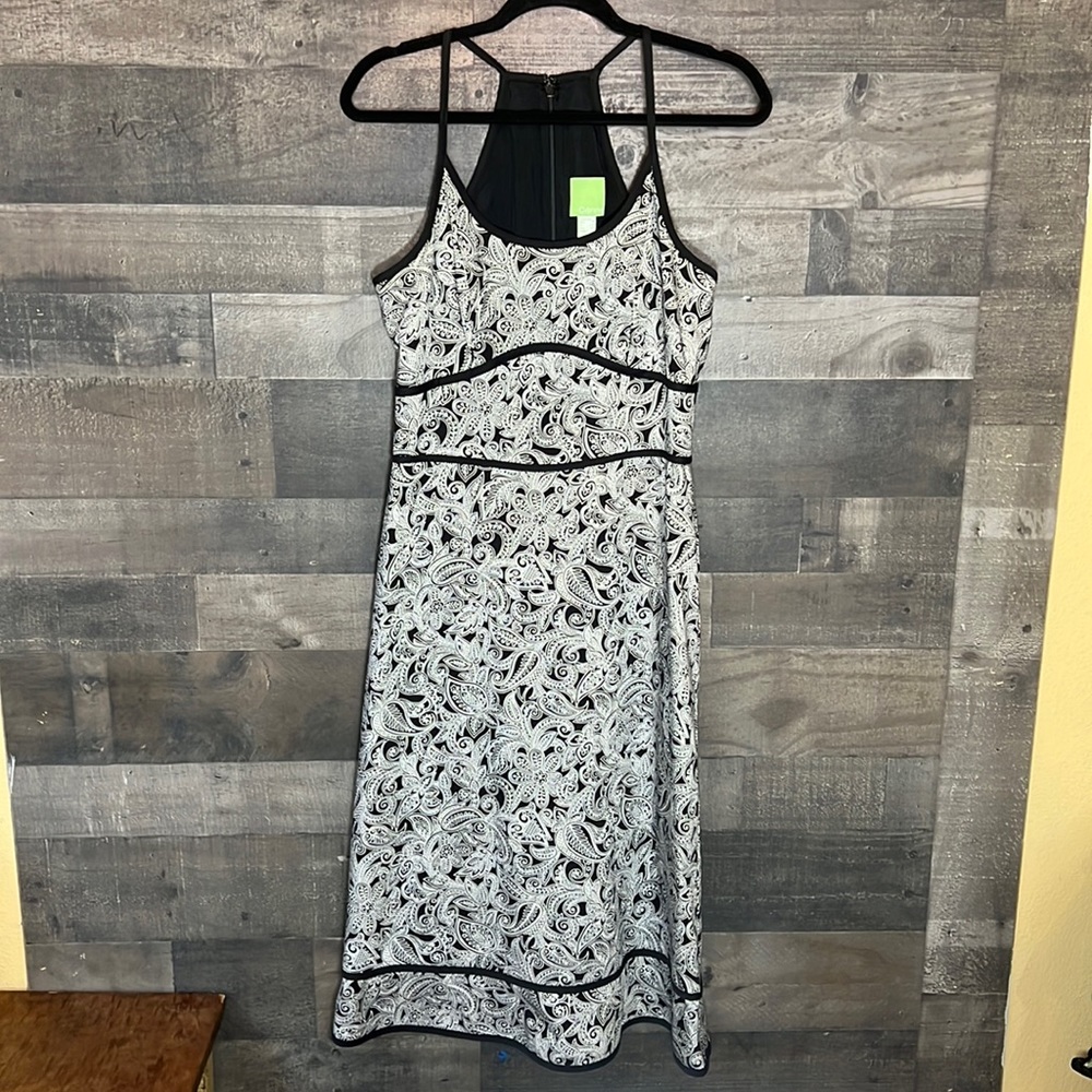 Black and White Citrine Dress